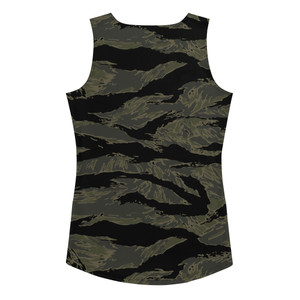 Black Tiger Stripe Tank Top