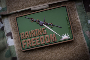 Raining Freedom Morale Patch Subdued Raining Freedom Morale Patch Subdued