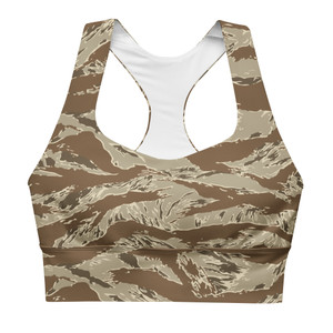 Desert Tiger Stripe Sports Bra Desert Tiger Stripe Sports Bra