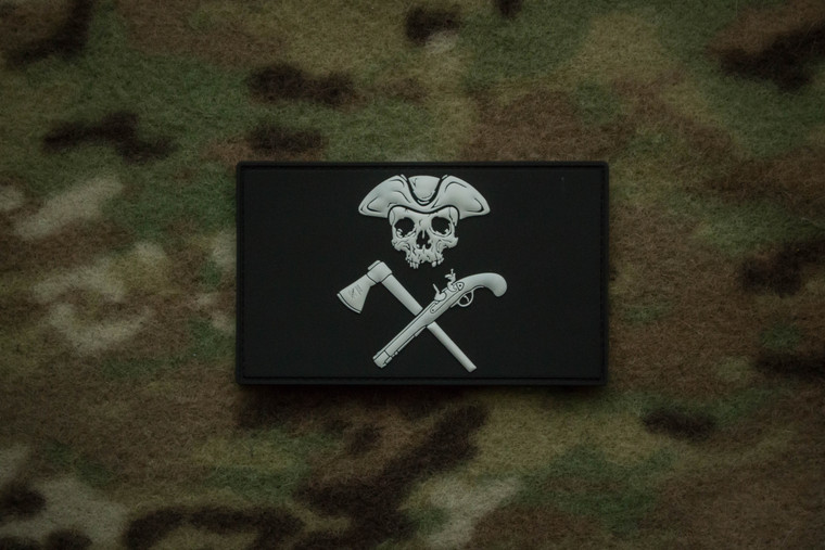 Jolly Roger Black Morale Patch