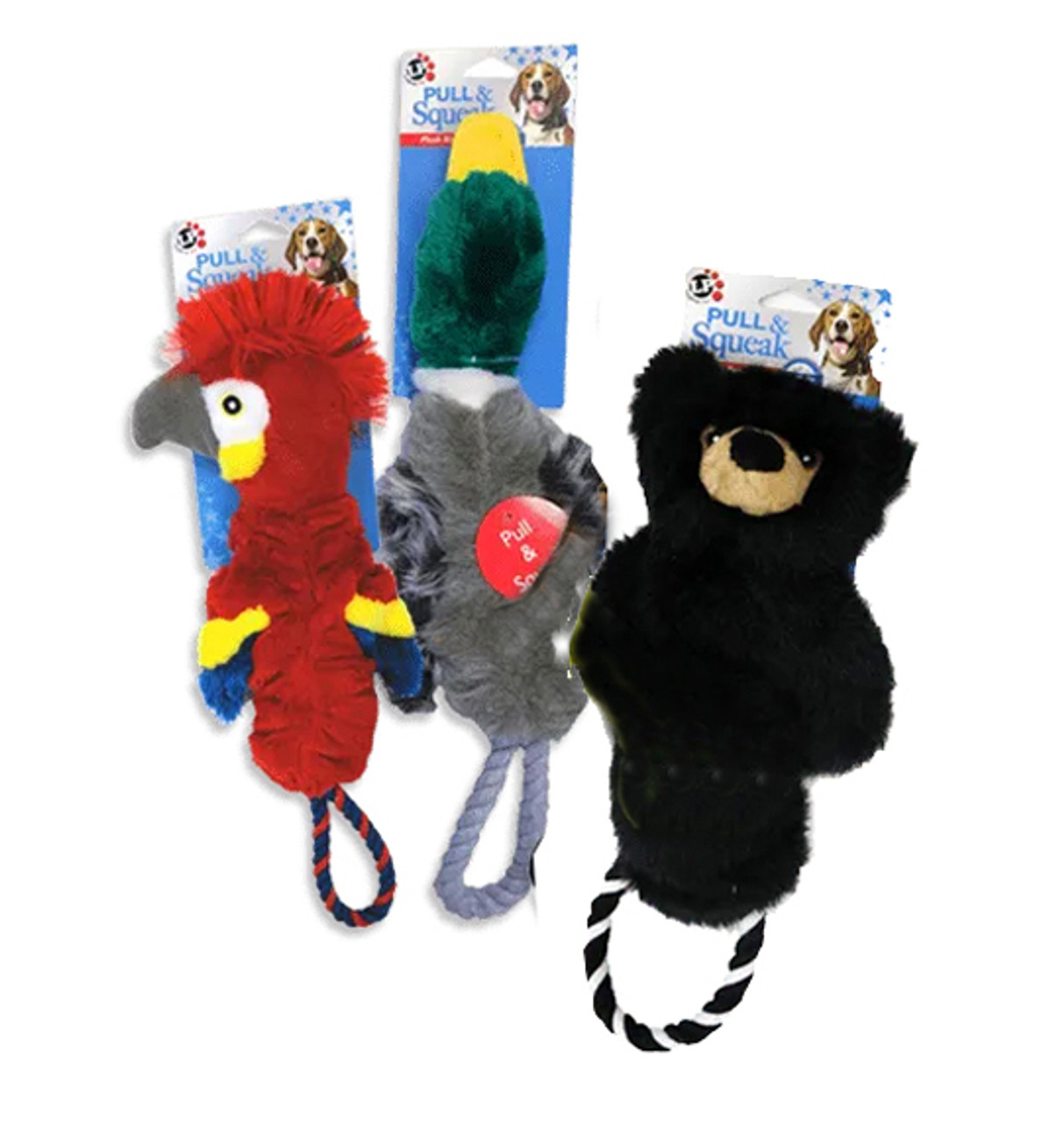 Pull and Squeak Hanging Toys