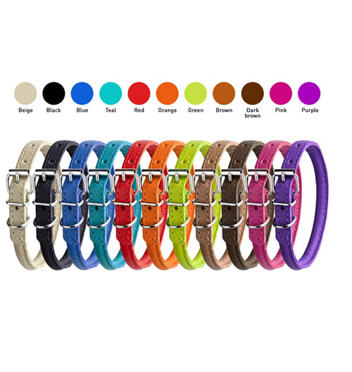 Soft Rolled Leather Buckle Collar Soft Rolled Leather Buckle Collar