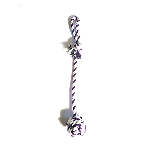 Purple/White Soft Knot Tug