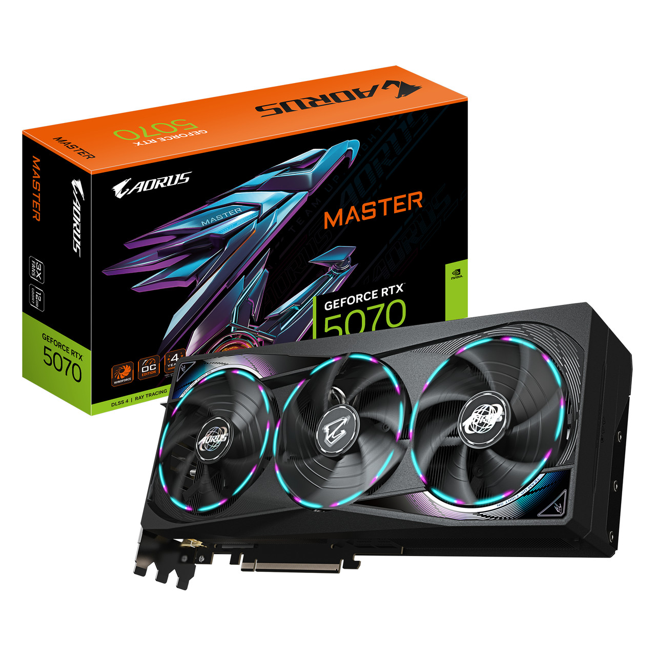 グラフィックボード・グラボ・ビデオカード GeForce RTX5070 AORUS MASTER 12GB AORUS GeForce RTX 5070 MASTER 12G Graphics Card in AORUS Official