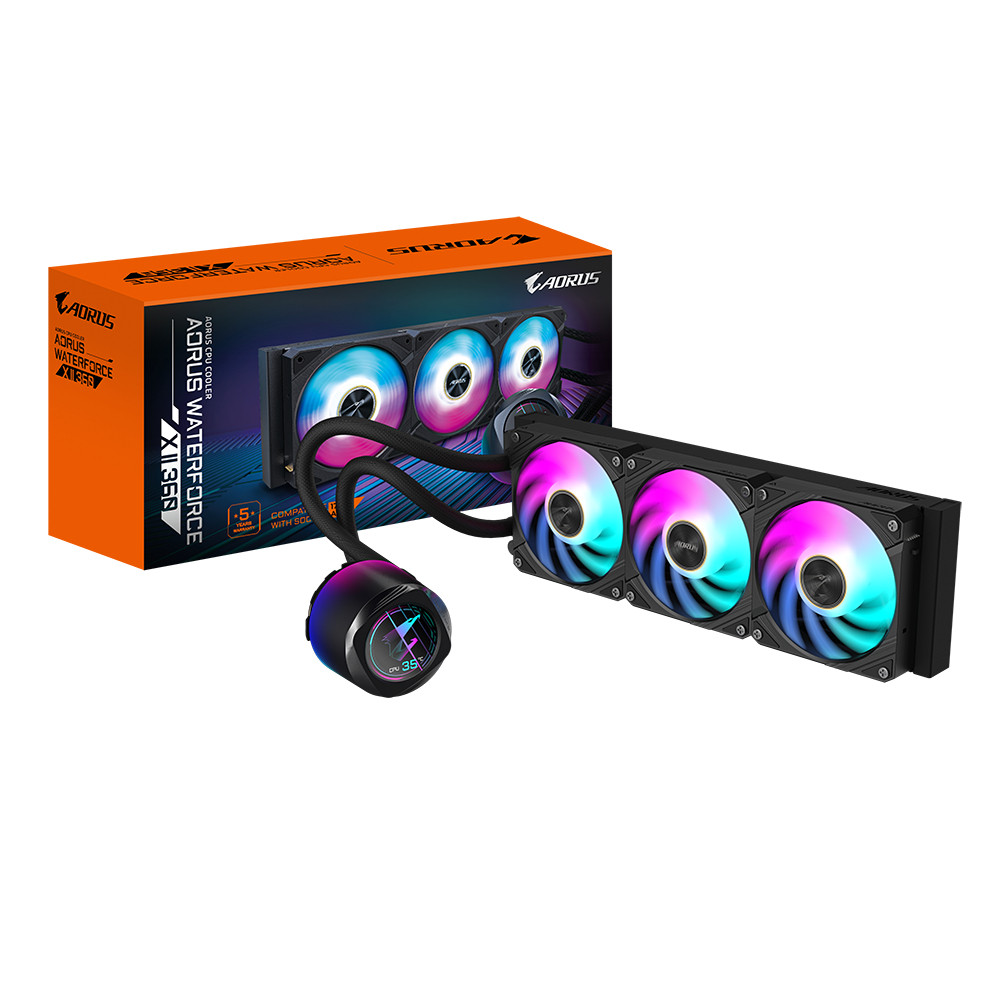 AORUS WATERFORCE X II 360 AIO Liquid CPU Cooler in AORUS Official