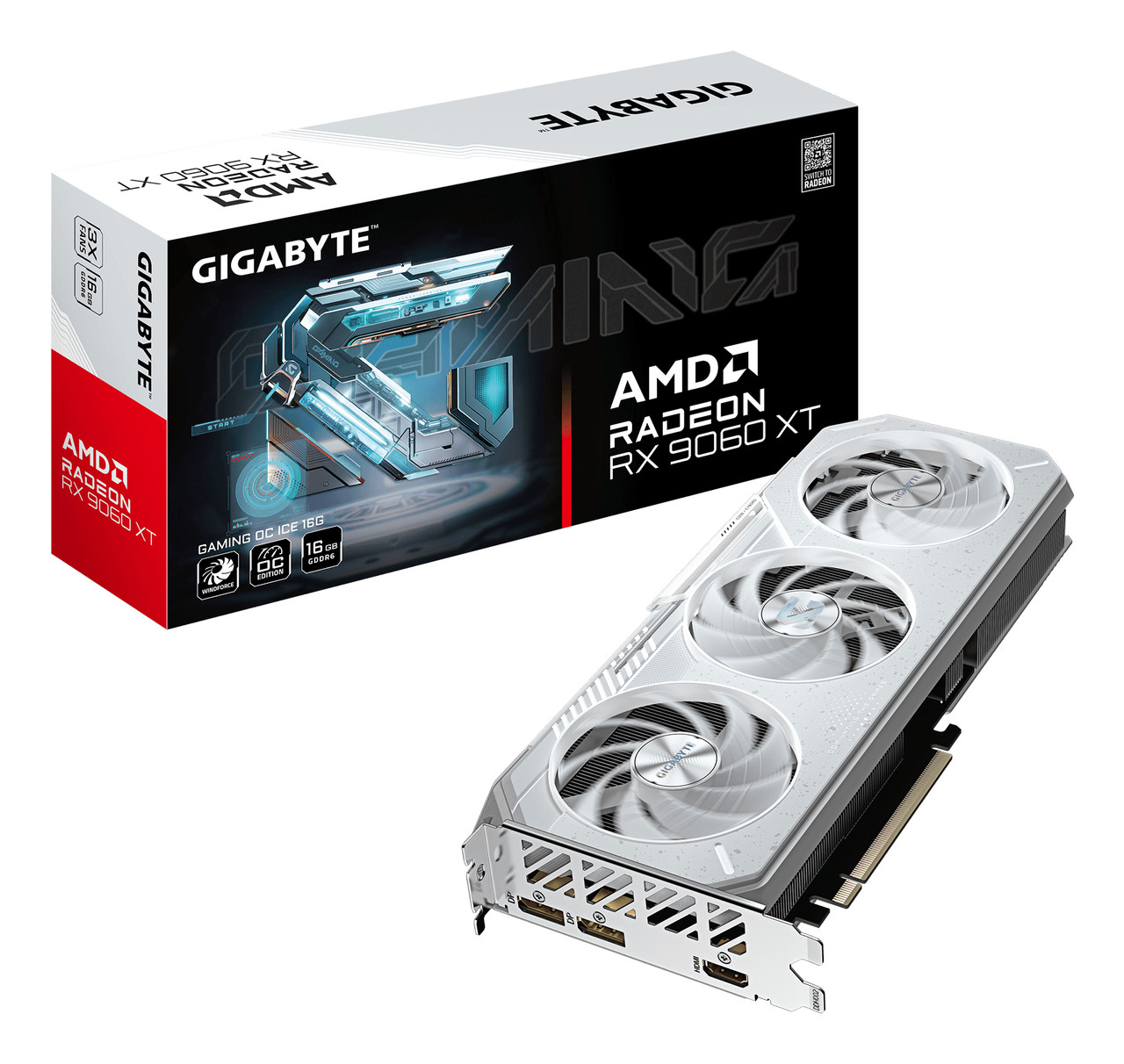 新品 RX9060XT 16G Radeon OCゲーミング AI クリエイター GAMING Radeon RX 9060 XT OC ICE 16G Graphics Card in AORUS