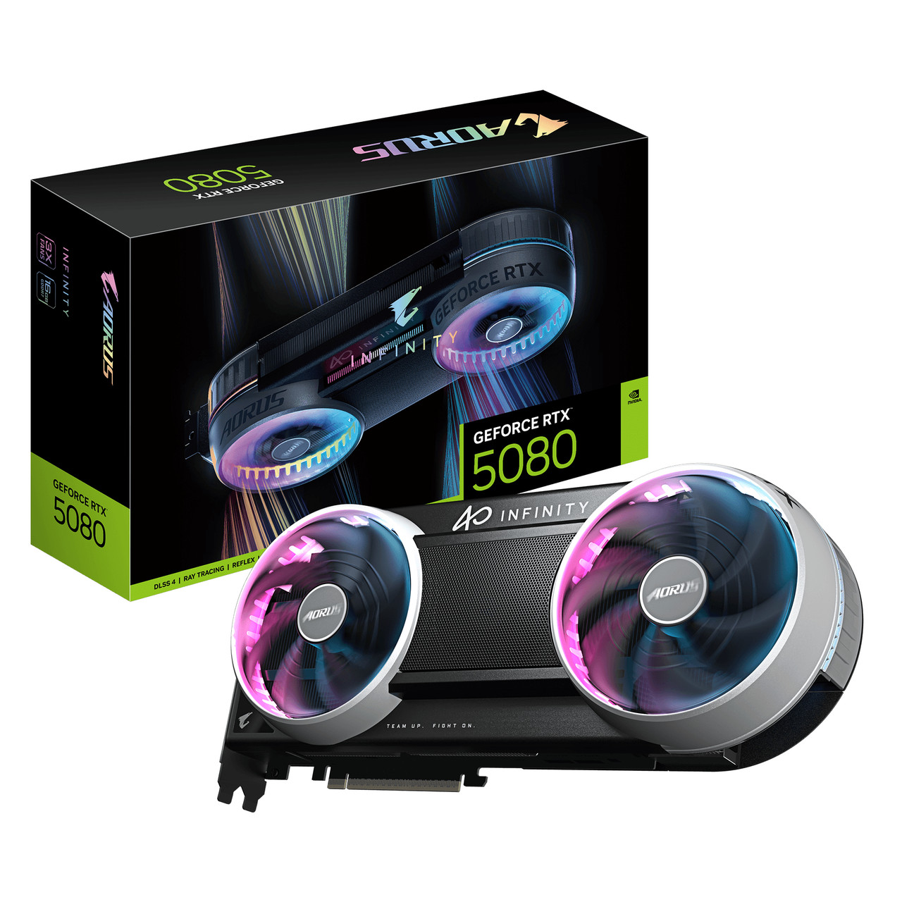 AORUS GeForce RTX 5080 INFINITY 16G Graphics Card in AORUS