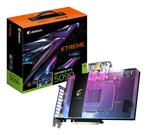AORUS GeForce RTX 5090 XTREME WATERFORCE WB 32G Graphics Card AORUS GeForce RTX 5090 XTREME WATERFORCE WB 32G Graphics Card