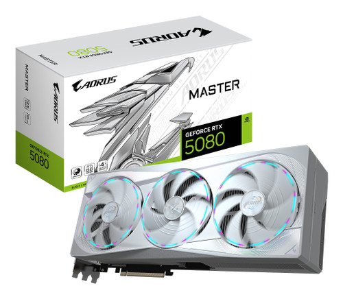 AORUS GeForce RTX 5080 MASTER ICE 16G Graphics Card AORUS GeForce RTX 5080 MASTER ICE 16G Graphics Card