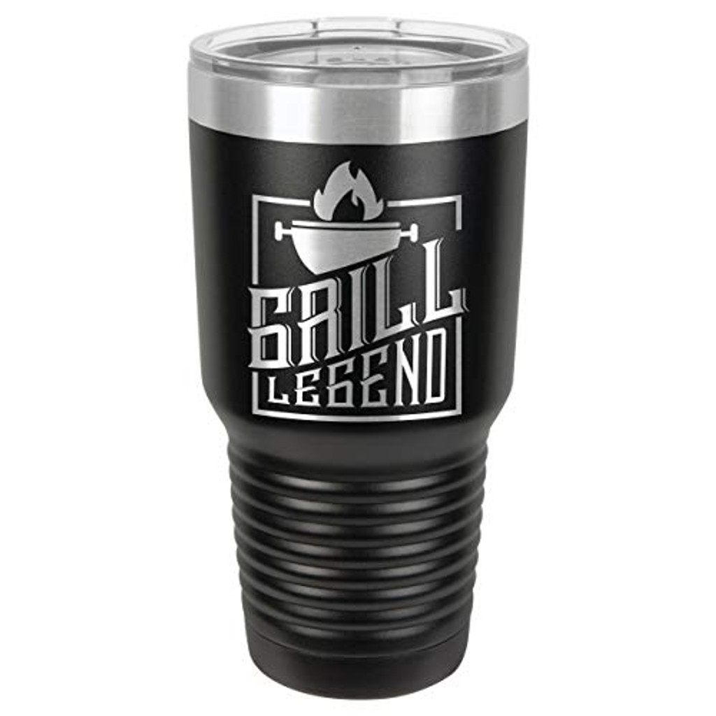 GRILL LEGEND 30 oz Drink Tumbler With Straw