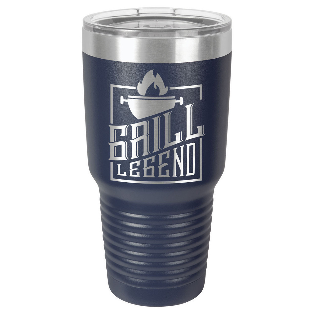 GRILL LEGEND 30 oz Drink Tumbler With Straw