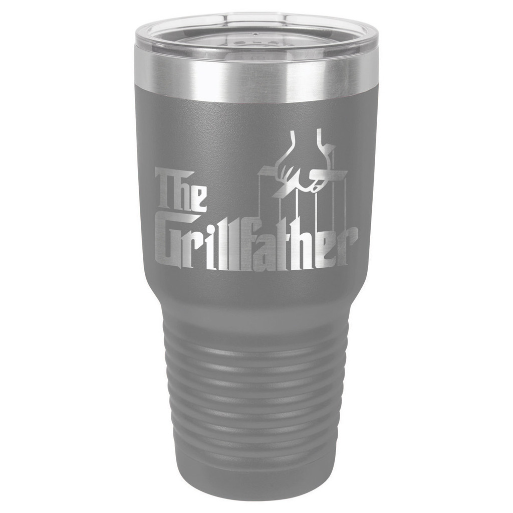 THE GRILLFATHER 30 oz Drink Tumbler With Straw