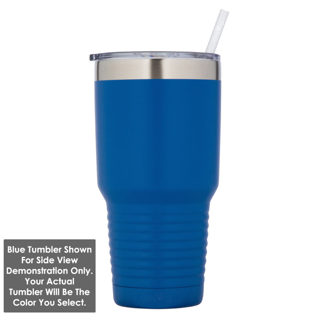 THE GRILLFATHER 30 oz Drink Tumbler With Straw