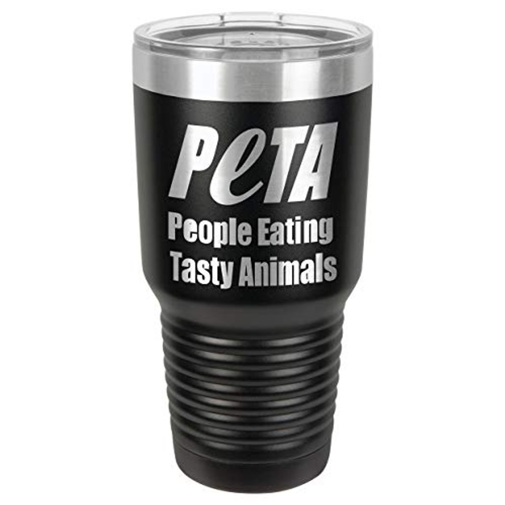 PEOPLE EATING TASTY ANIMALS 30 oz Drink Tumbler With Straw