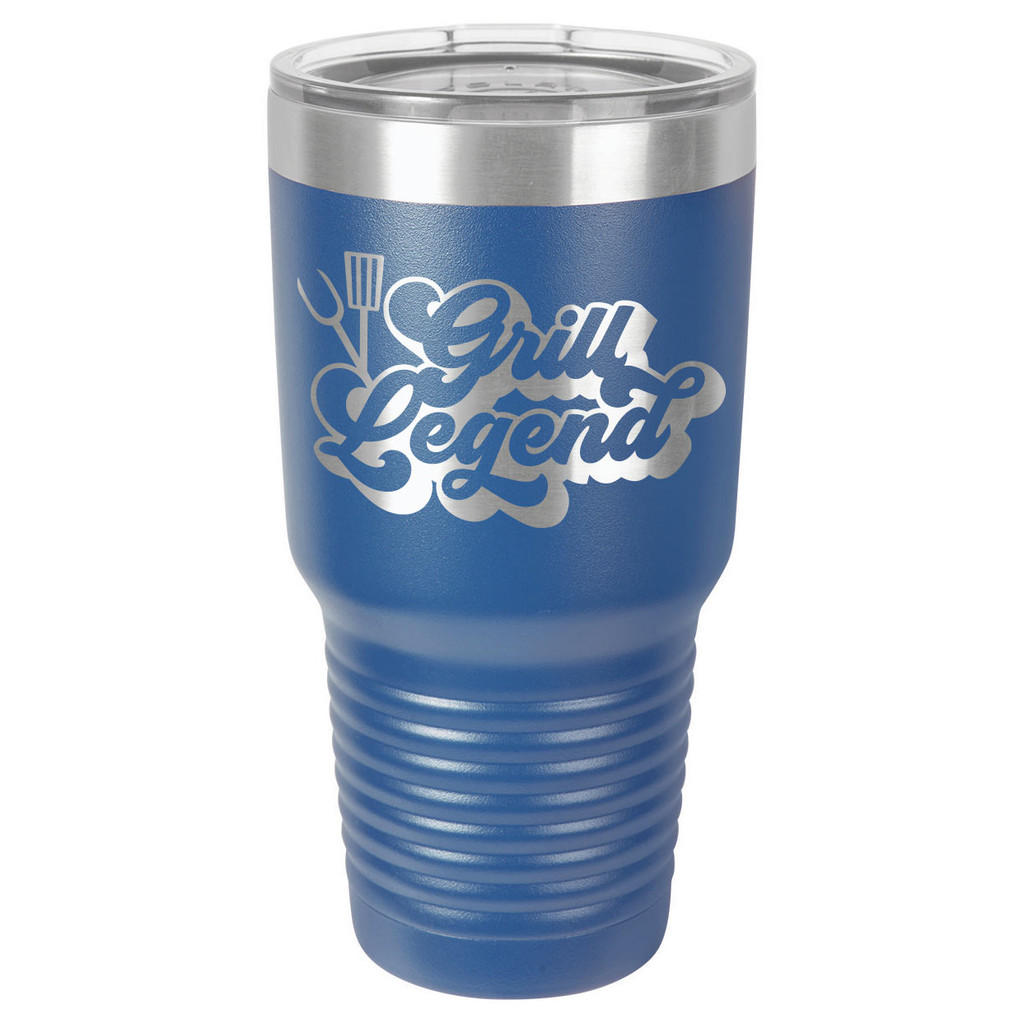GRILL LEGEND-B 30 oz Drink Tumbler With Straw