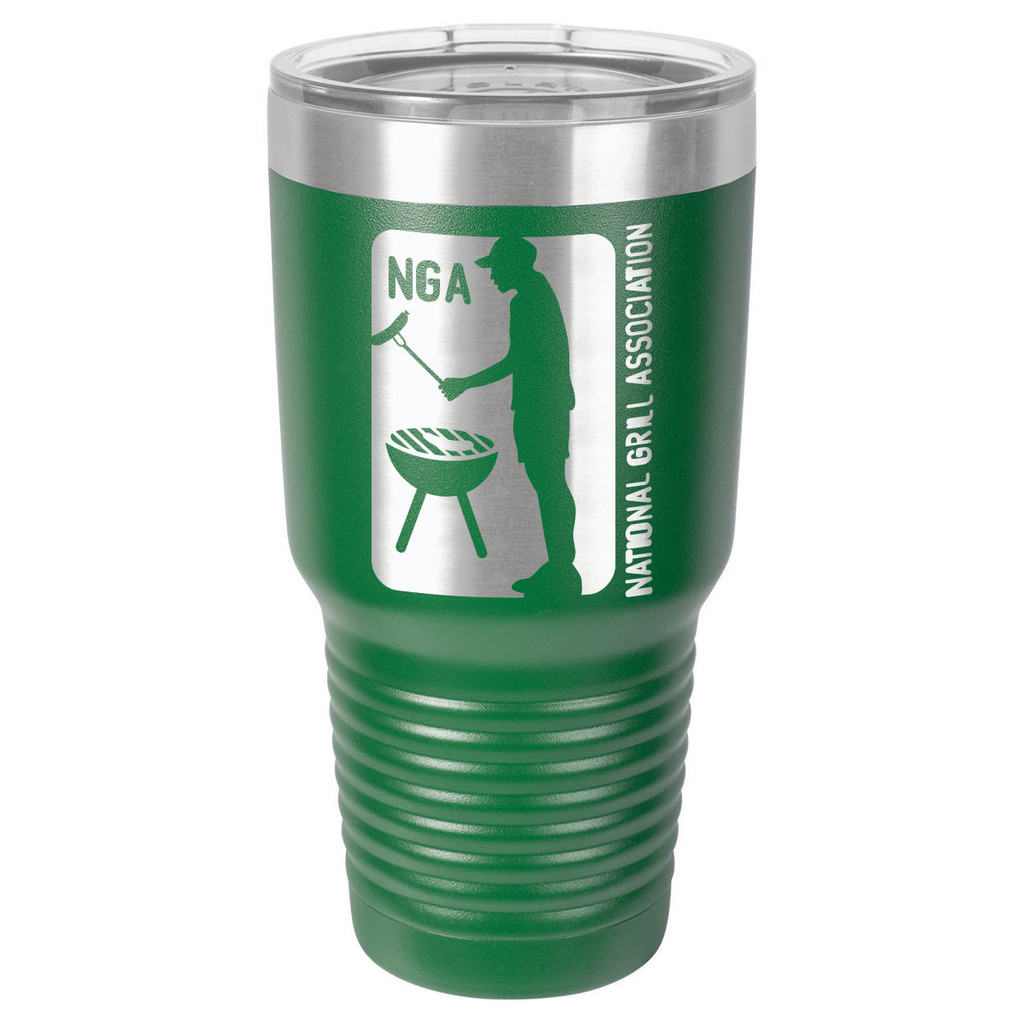 NATIONAL GRILL ASSOCIATION 30 oz Drink Tumbler With Straw