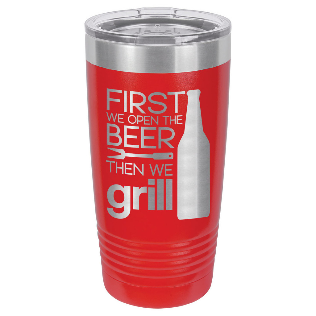 GRILL THINGS 20 oz Drink Tumbler With Straw