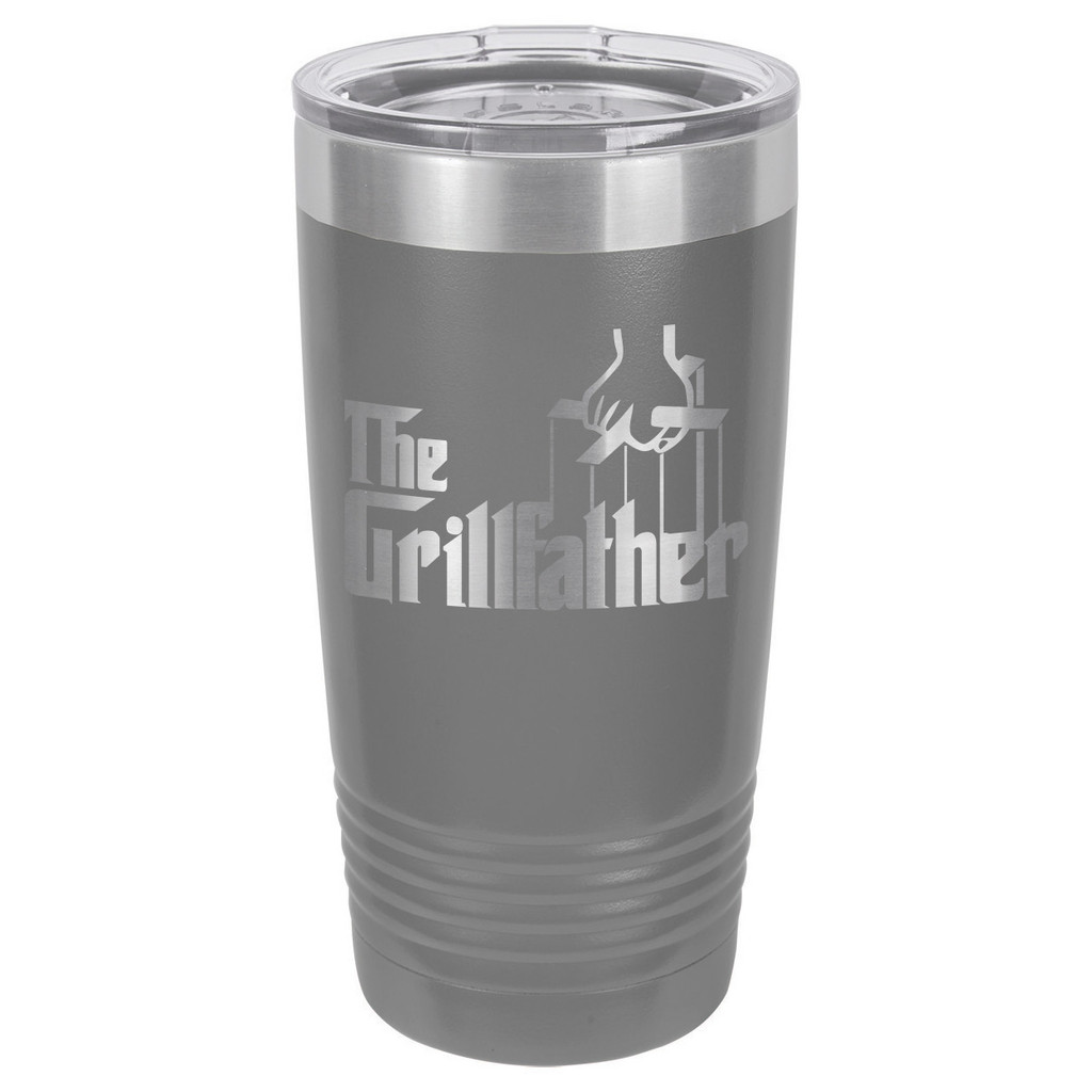 THE GRILLFATHER 20 oz Drink Tumbler With Straw