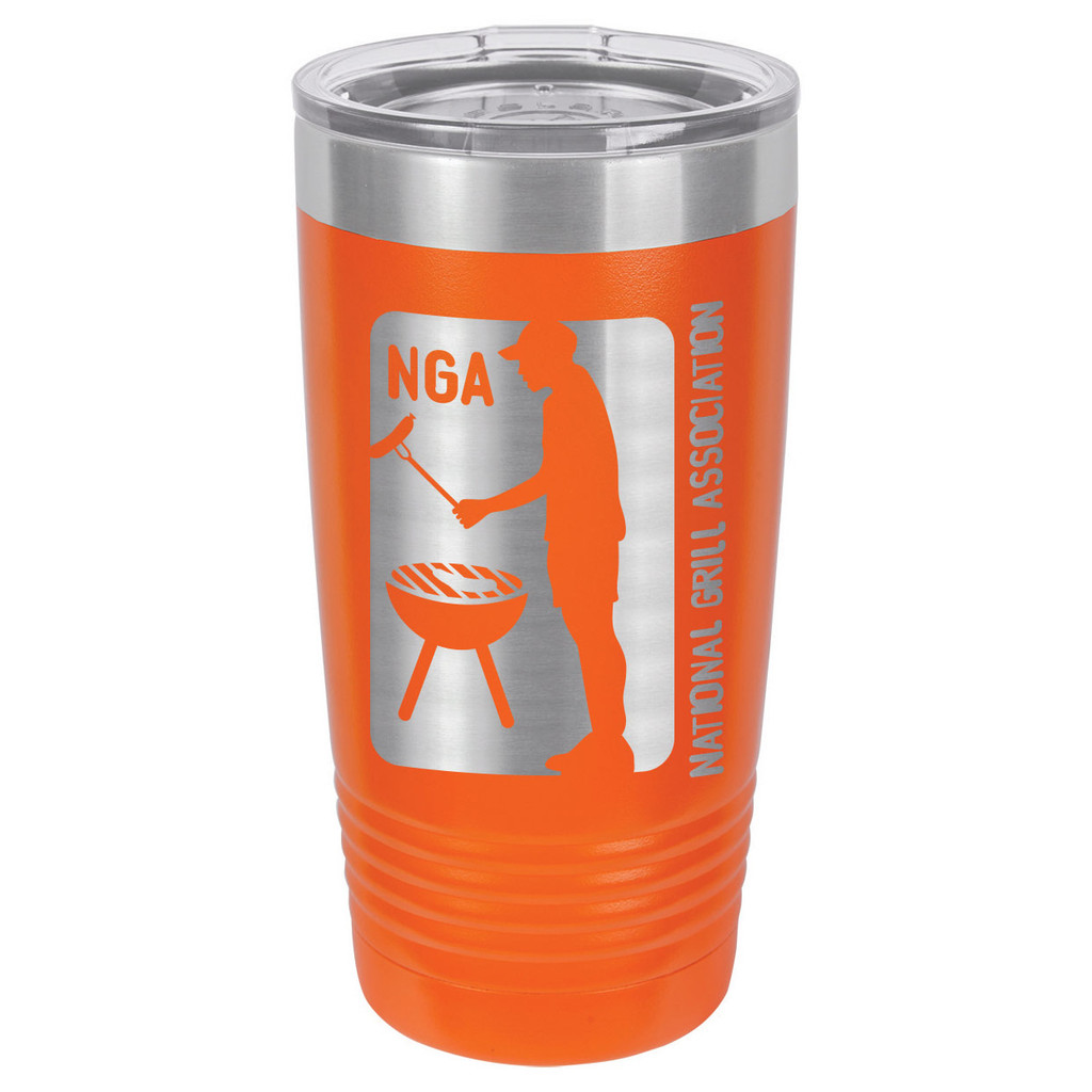 NATIONAL GRILL ASSOCIATION 20 oz Drink Tumbler With Straw