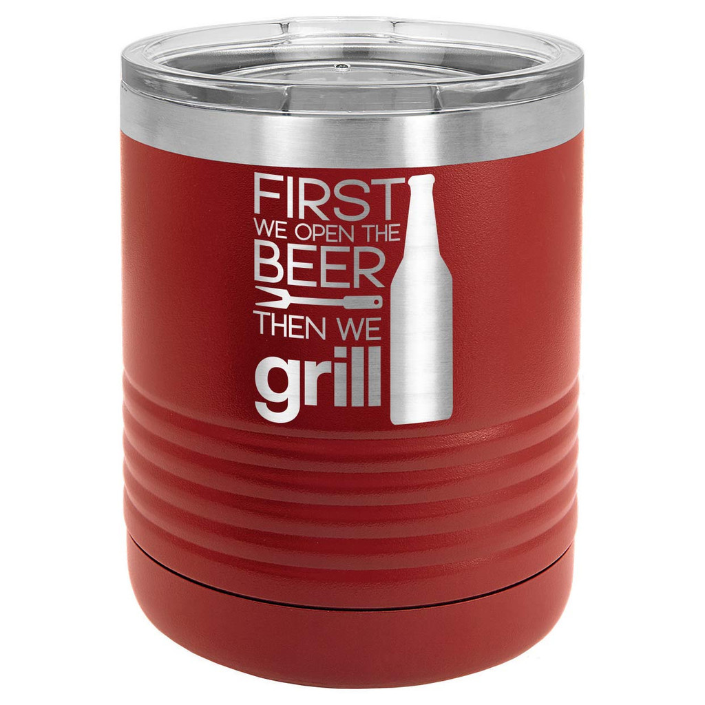 GRILL THINGS 10 oz Lowball Tumbler with Lid