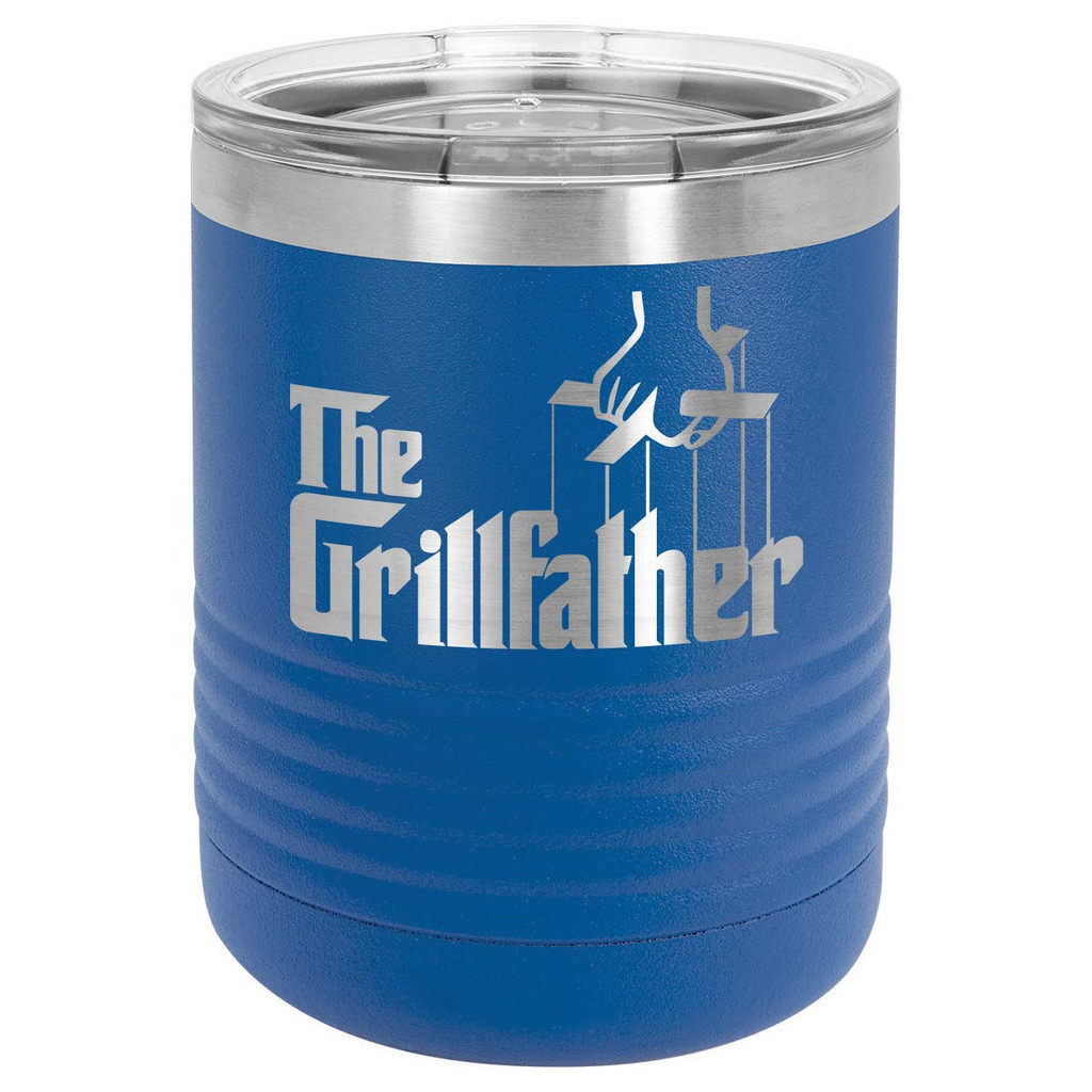 THE GRILLFATHER 10 oz Lowball Tumbler with Lid