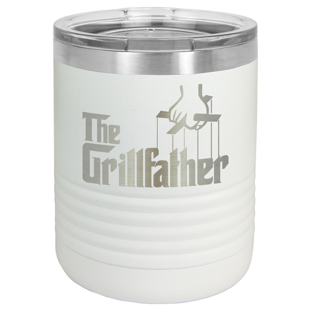 THE GRILLFATHER 10 oz Lowball Tumbler with Lid