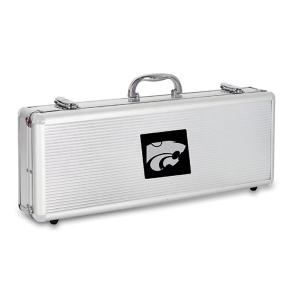Kansas State Wildcats BBQ Tools and Engraved Case