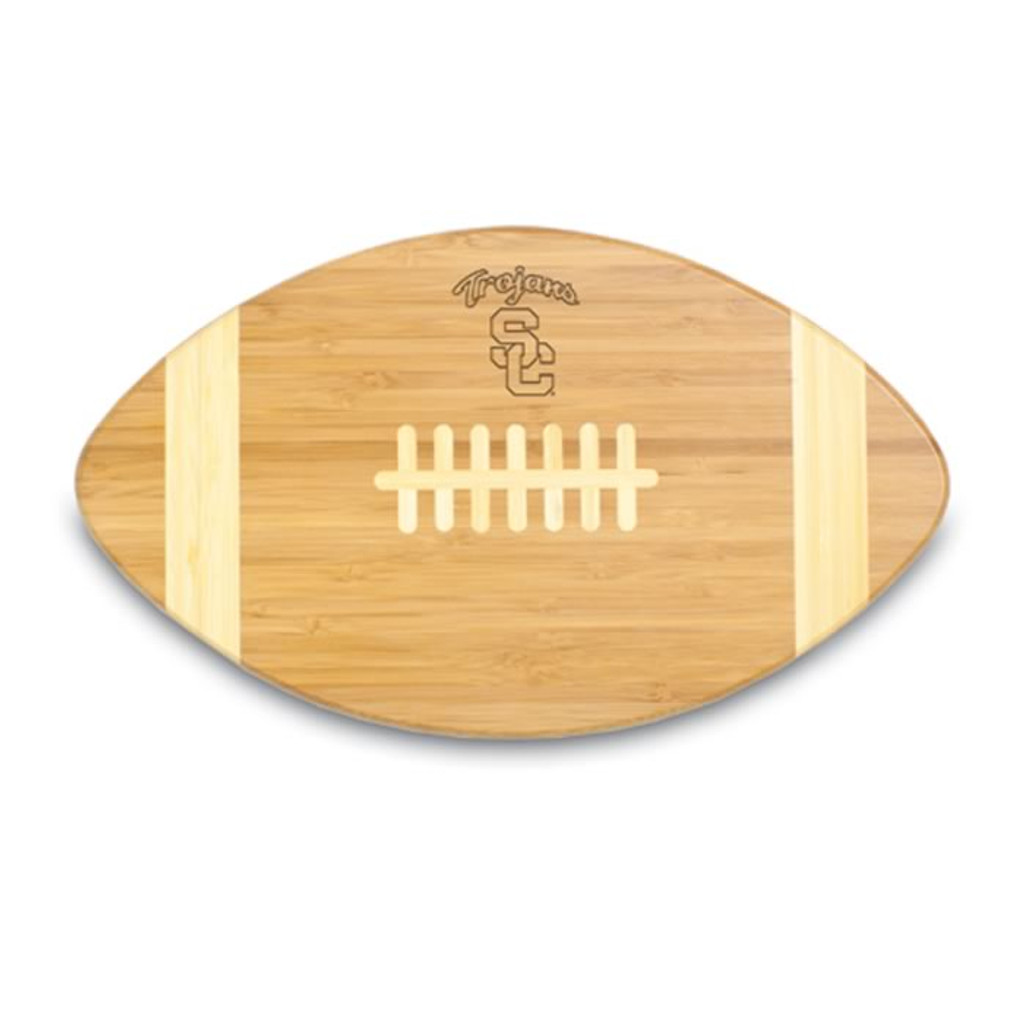 USC Trojans Engraved Football Cutting Board