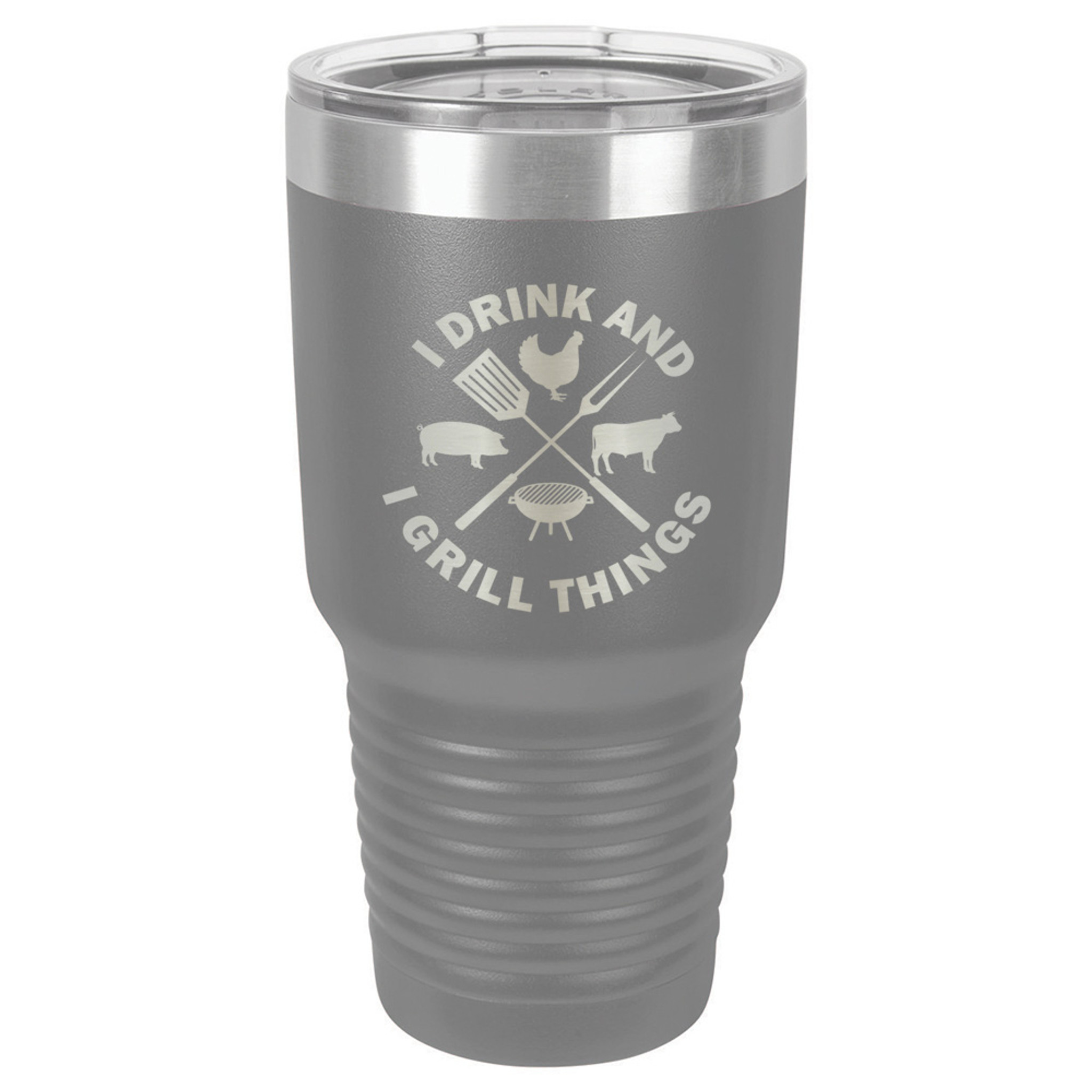 Personalized Stainless Steel Drink Tumbler 30oz - Insulated Black