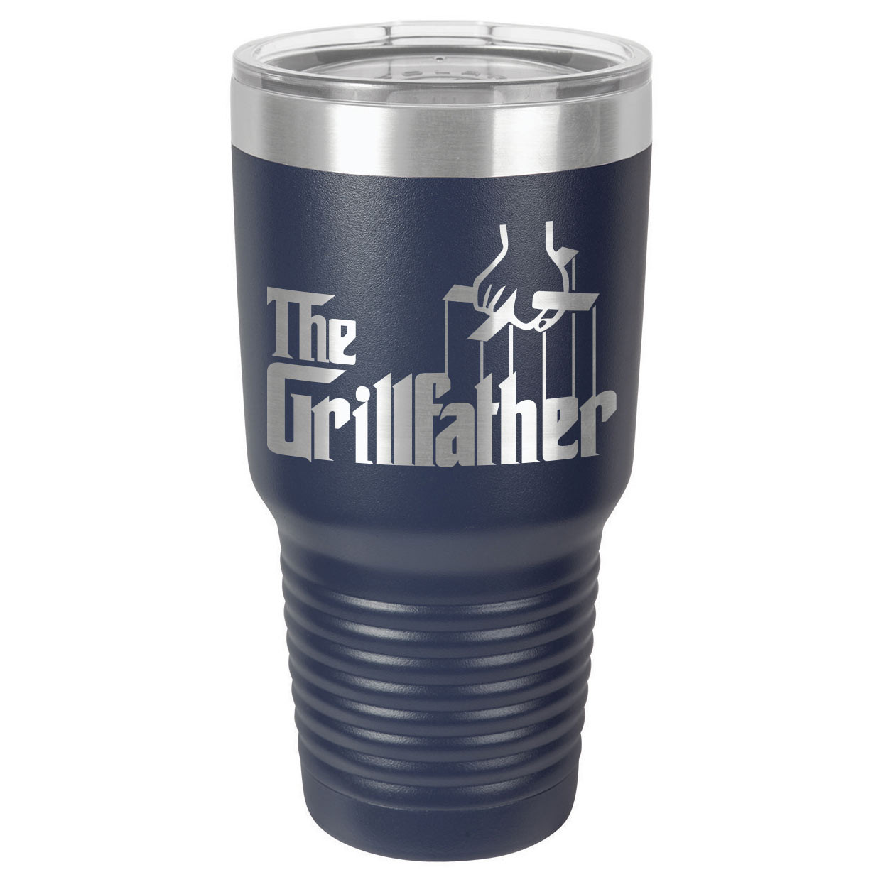 THE GRILLFATHER 30 oz Drink Tumbler With Straw - Thumbnail 3