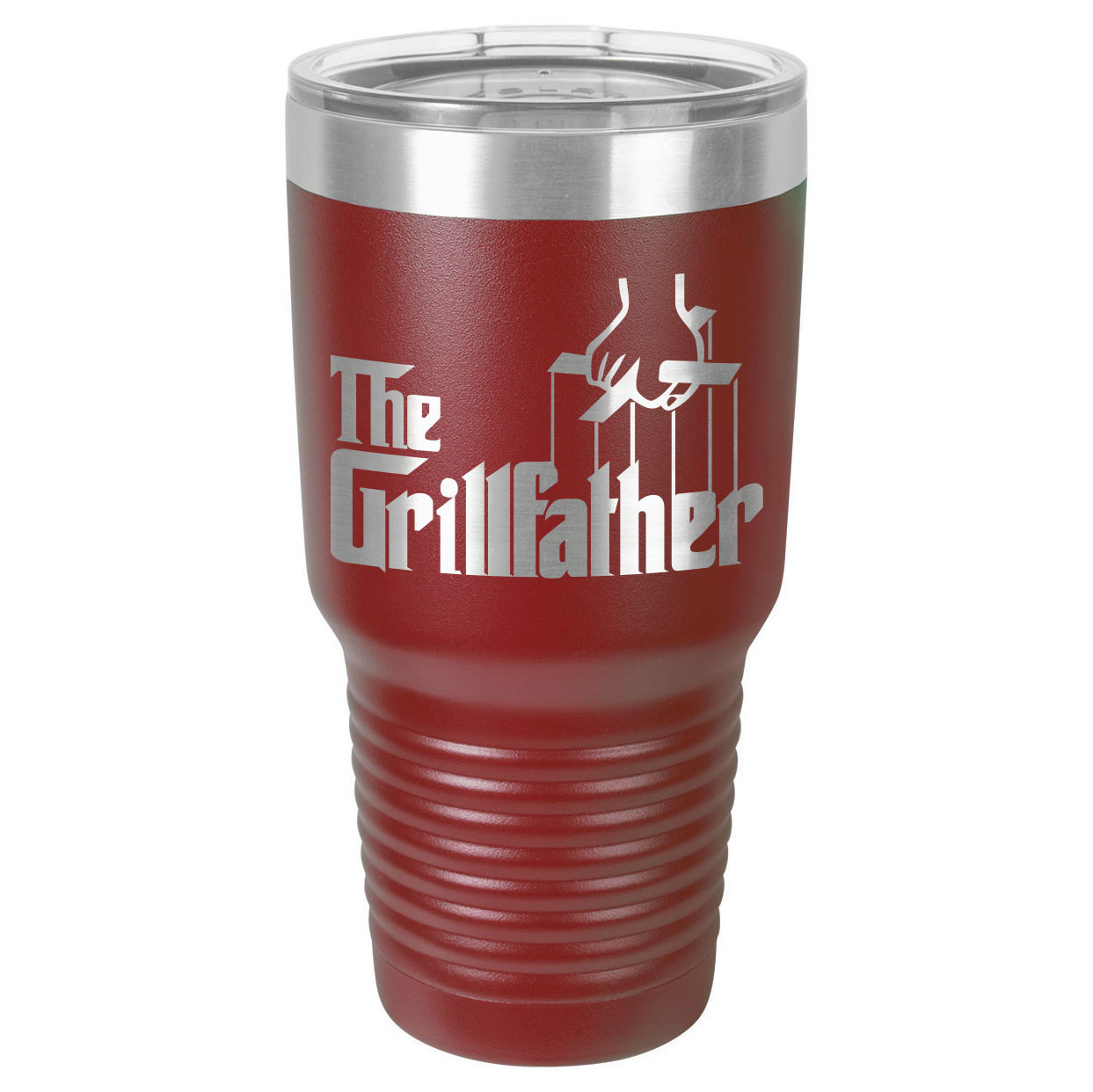 THE GRILLFATHER 30 oz Drink Tumbler With Straw - Thumbnail 5
