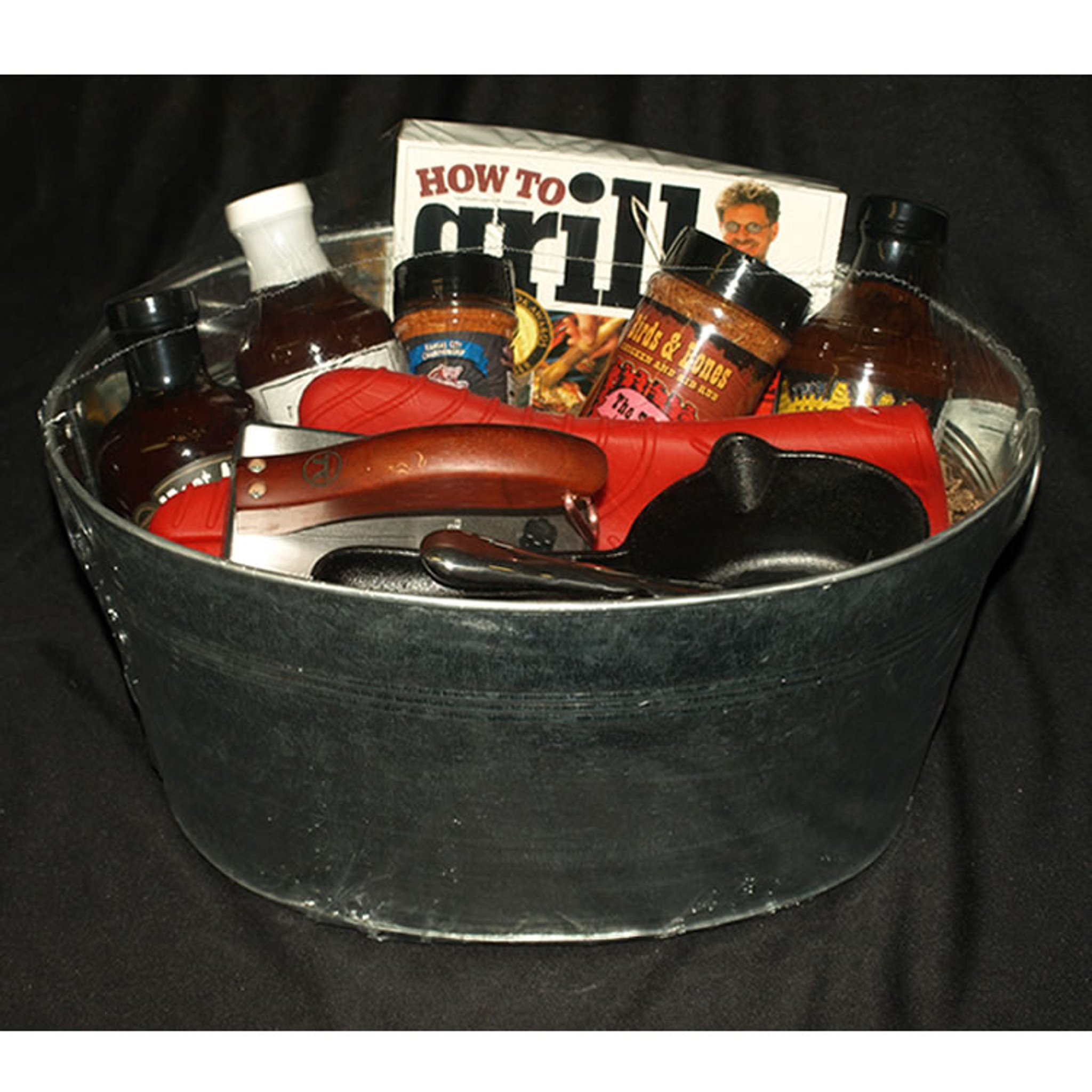 BBQ Bucket & Pit Master Gift Set, 8 Gourmet Seasonings & Salts In A  Handsome Gift Tin, Gourmet Gift