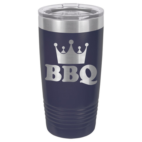 BBQ KING 20 oz Drink Tumbler With Straw