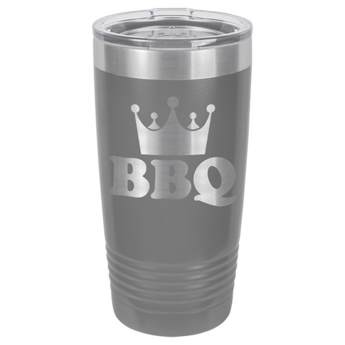 BBQ KING 20 oz Drink Tumbler With Straw