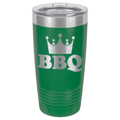 BBQ KING 20 oz Drink Tumbler With Straw