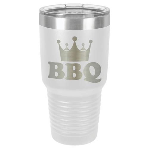 BBQ KING 30 oz Drink Tumbler With Straw
