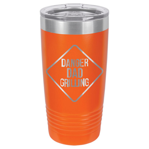 DANGER DAD GRILLING 20 oz Drink Tumbler With Straw