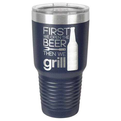 GRILL THINGS 30 oz Drink Tumbler With Straw