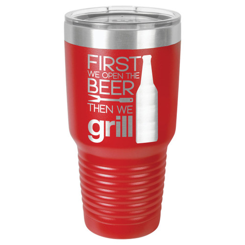 GRILL THINGS 30 oz Drink Tumbler With Straw