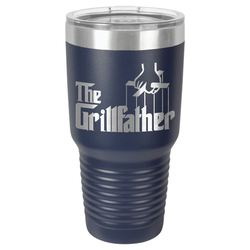 THE GRILLFATHER 30 oz Drink Tumbler With Straw