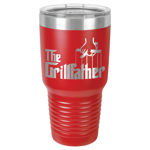THE GRILLFATHER 30 oz Drink Tumbler With Straw
