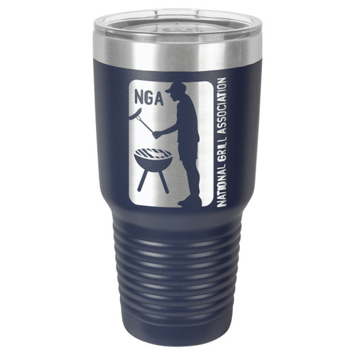 NATIONAL GRILL ASSOCIATION 30 oz Drink Tumbler With Straw