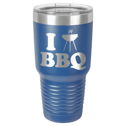 I LOVE BBQ-B 30 oz Drink Tumbler With Straw