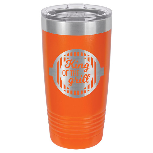 KING OF THE GRILL-B 20 oz Drink Tumbler With Straw
