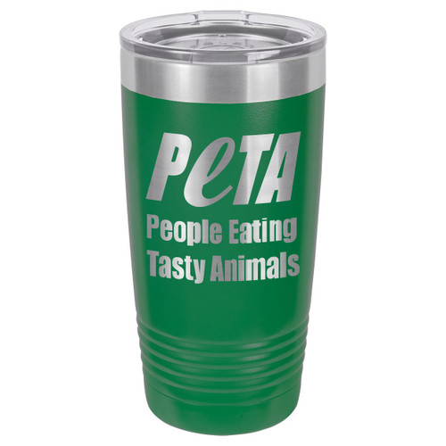 PEOPLE EATING TASTY ANIMALS 20 oz Drink Tumbler With Straw