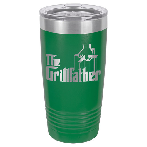 THE GRILLFATHER 20 oz Drink Tumbler With Straw