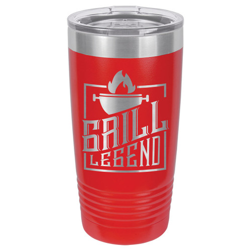 GRILL LEGEND 20 oz Drink Tumbler With Straw