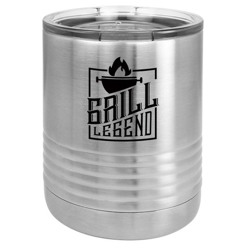 GRILL LEGEND 10 oz Lowball Tumbler with Lid