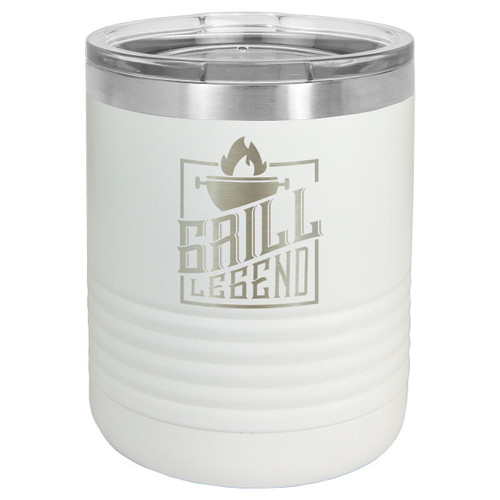 GRILL LEGEND 10 oz Lowball Tumbler with Lid