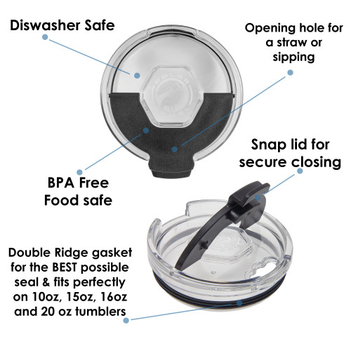 Polar Camel Replacement Snap Lid - 30 and 40 oz